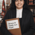 Advocate Alpana Bhandari, founder of Divorce Lawyer Nepal, representing clients in divorce and family law cases.
