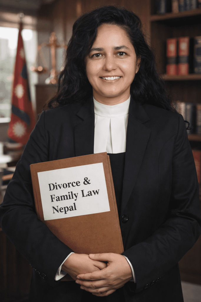 Advocate Alpana Bhandari, founder of Divorce Lawyer Nepal, representing clients in divorce and family law cases.